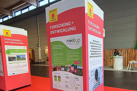 Das FUBIOO-Plakat wurde auch im Bereich Forschung & Entwicklung gezeigt. ©KOB