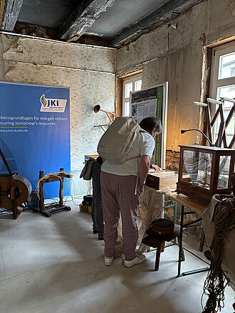 Historische Präsentation der IG Saatguttradition am Denkmalwochenende.  Foto: Sarah Barnert/JKI