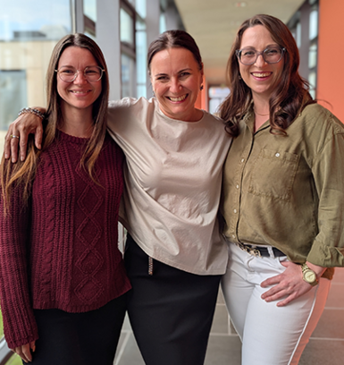 von li.: Doreen Gottlebe, Yvonne Zober und Sabrina Klese